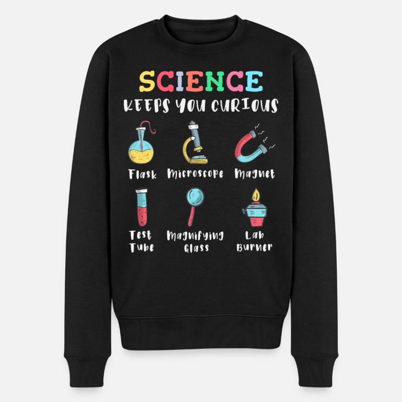 La science suscite la curiosité - Pull Premium bio Homme - noir