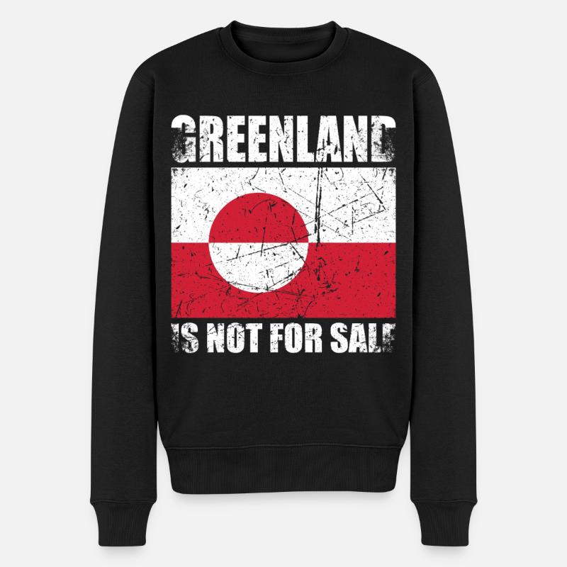 Le Groenland n’est pas à vendre - Pull Premium bio Homme - noir