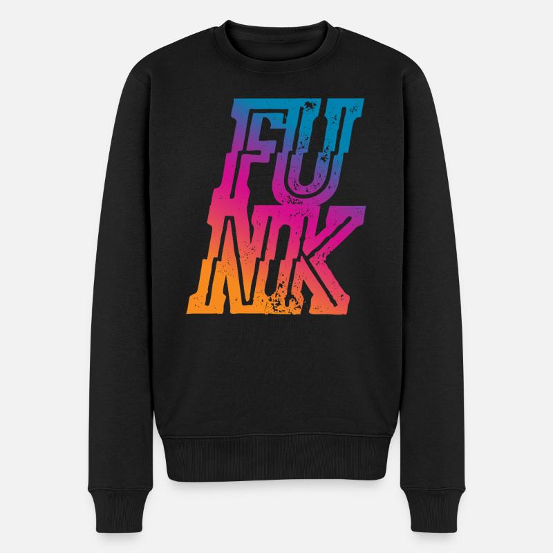 Funk - Økologisk premium-sweatshirt til mænd - sort