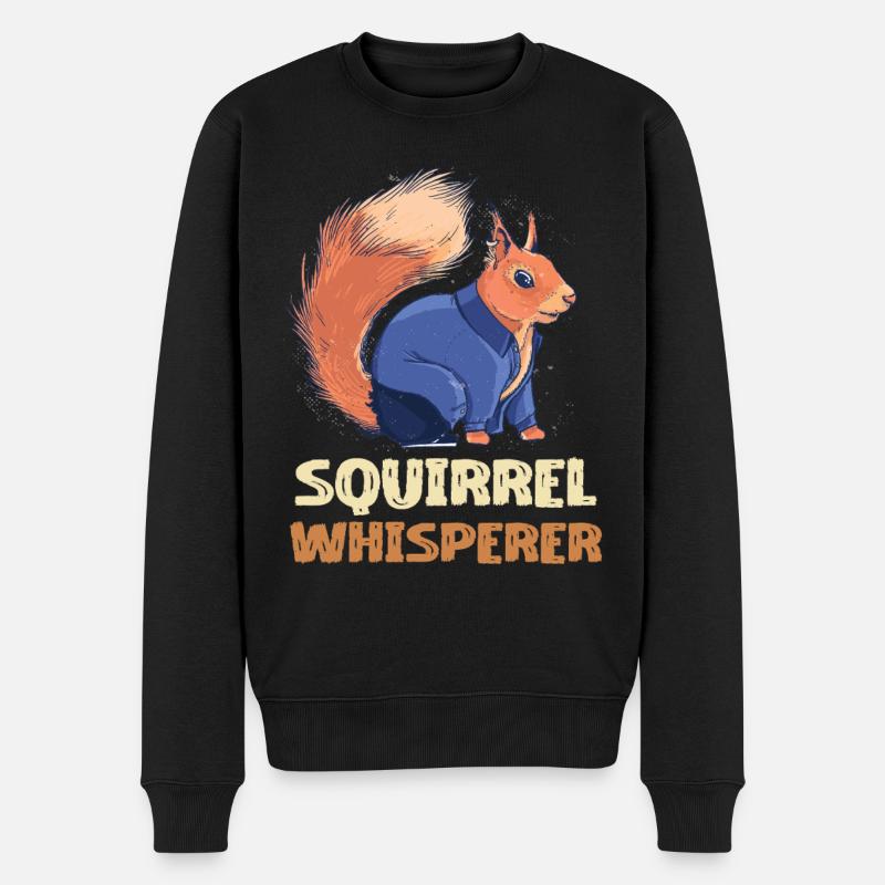 Denim Chuchoteur d’Écureuils - Pull Premium bio Homme - noir