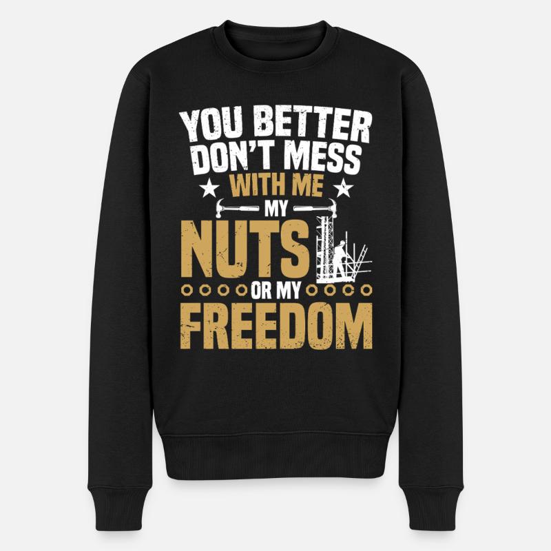 Constructeur d’échafaudages Ouvrier Ouvrier - Pull Premium bio Homme - noir