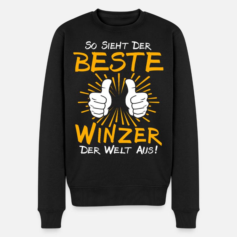 Idée cadeau vigneron - Pull Premium bio Homme - noir