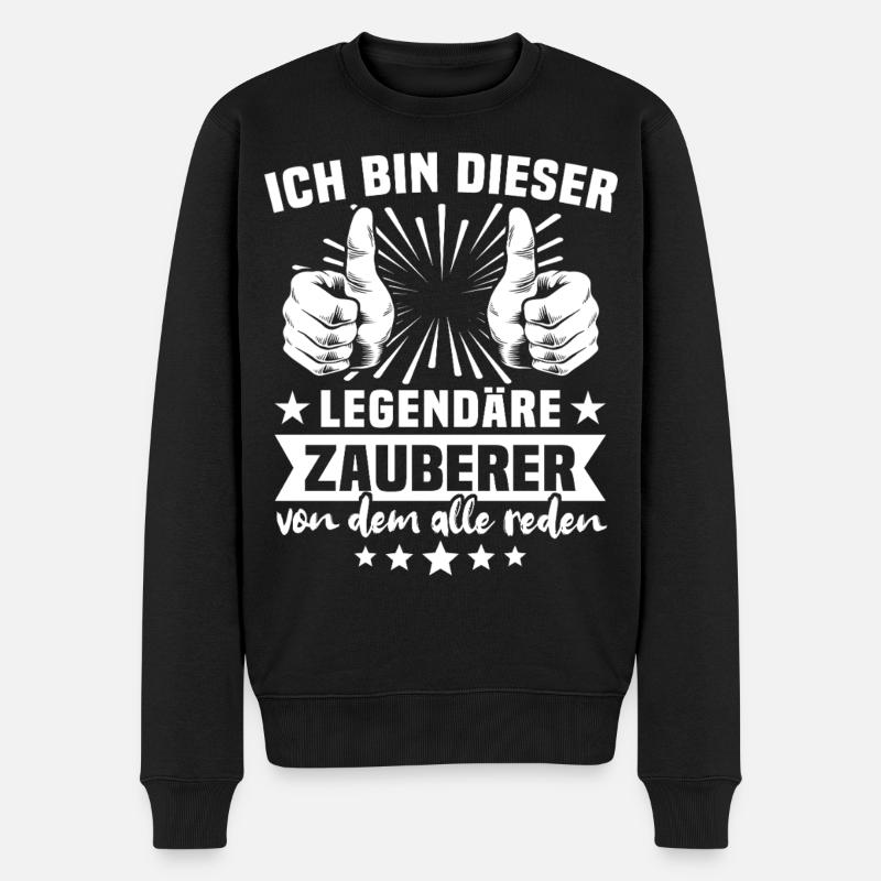 Légende du Sorcier - Pull Premium bio Homme - noir