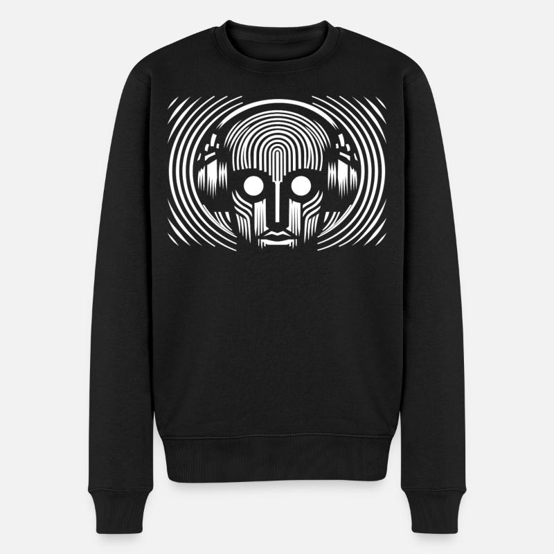 Disc-jockey - Pull Premium bio Homme - noir