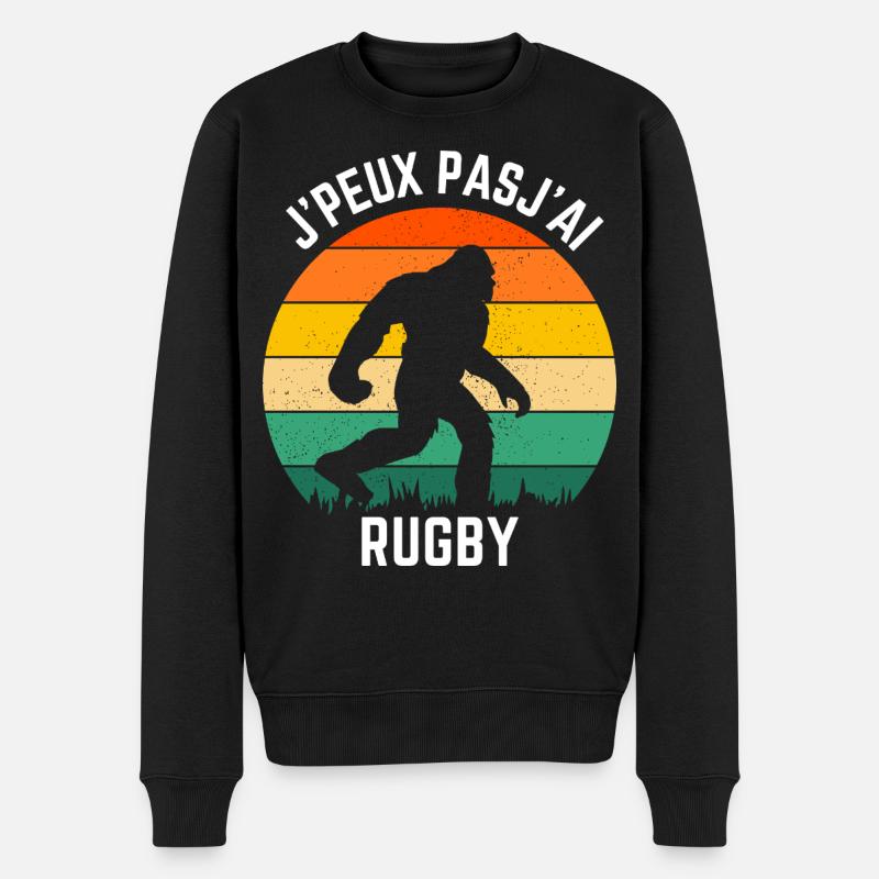 Sasquatch Rugby Retro Soleil - Pull Premium bio Homme - noir