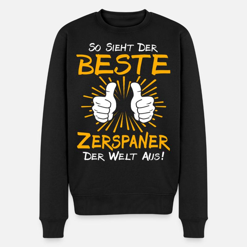 Zerspaner Geschenkidee - Männer Premium Bio Pullover - Schwarz