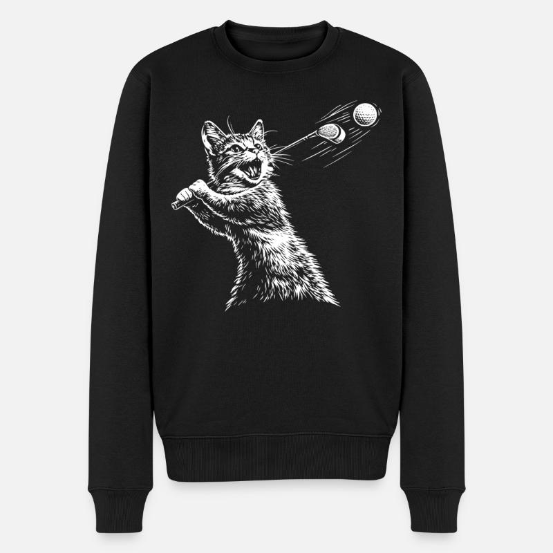 Golf Cat Golf - Pull Premium bio Homme - noir