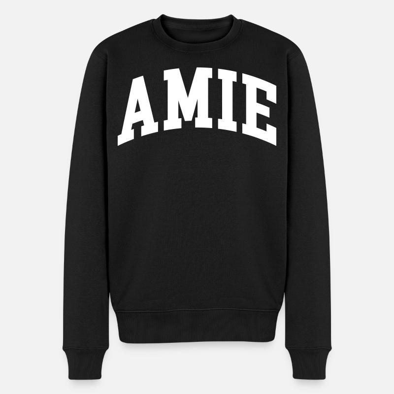 Amie - Männer Premium Bio Pullover - Schwarz