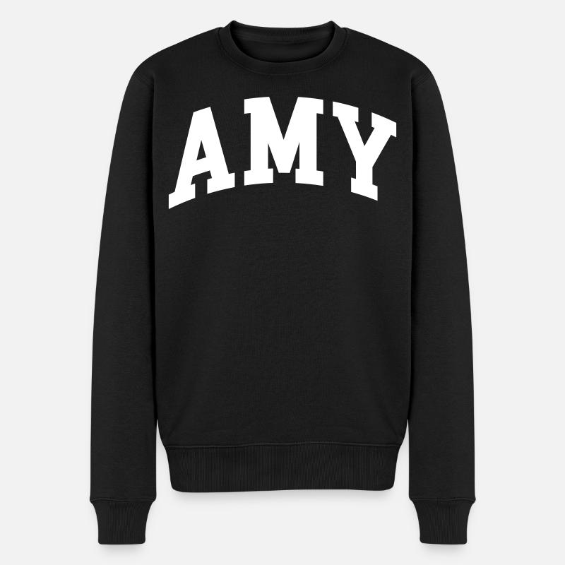 Amy - Männer Premium Bio Pullover - Schwarz