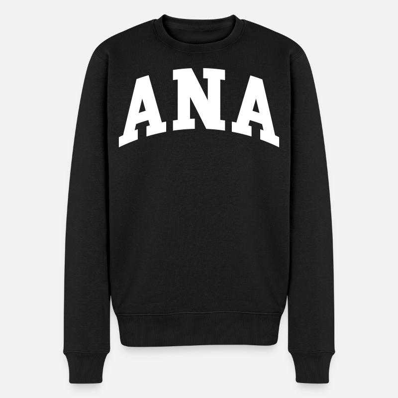 Ana - Männer Premium Bio Pullover - Schwarz