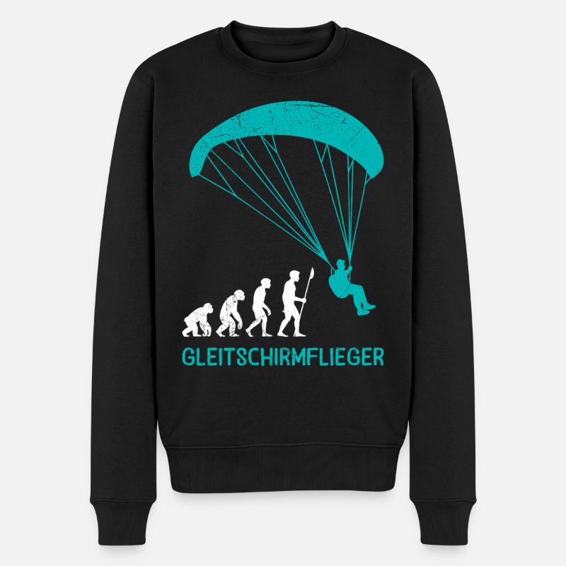 Paraglider GLEITSCHIRMFLIEGER LUSTIG - Pull Premium bio Homme - noir