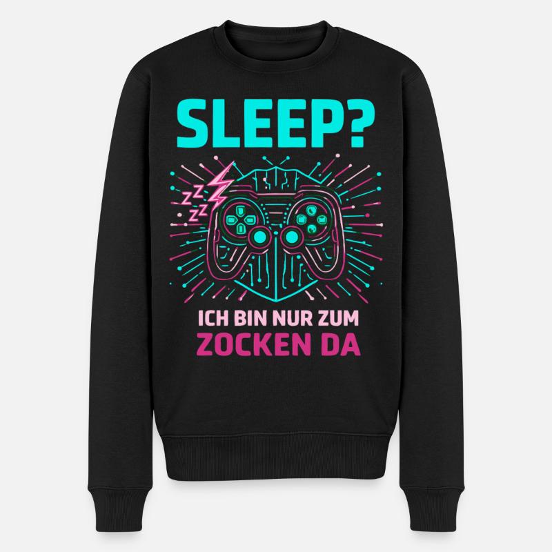 Gaming Sleep - Pull Premium bio Homme - noir