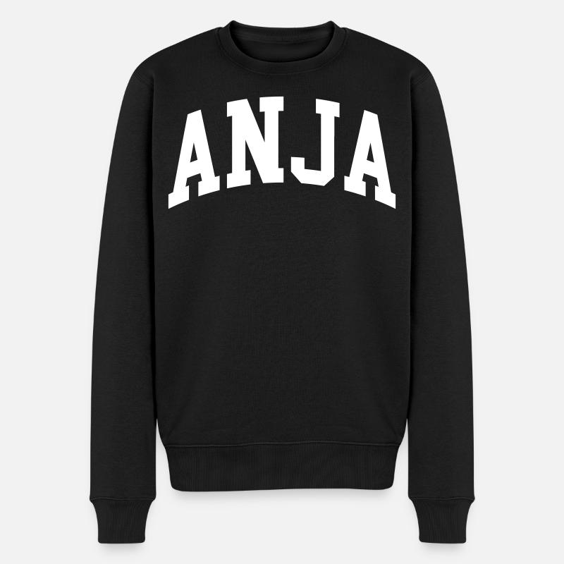 Anja - Männer Premium Bio Pullover - Schwarz