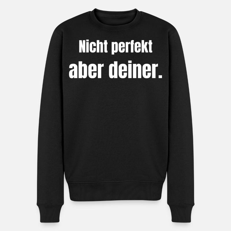 Pas parfait – mais le vôtre. - Pull Premium bio Homme - noir