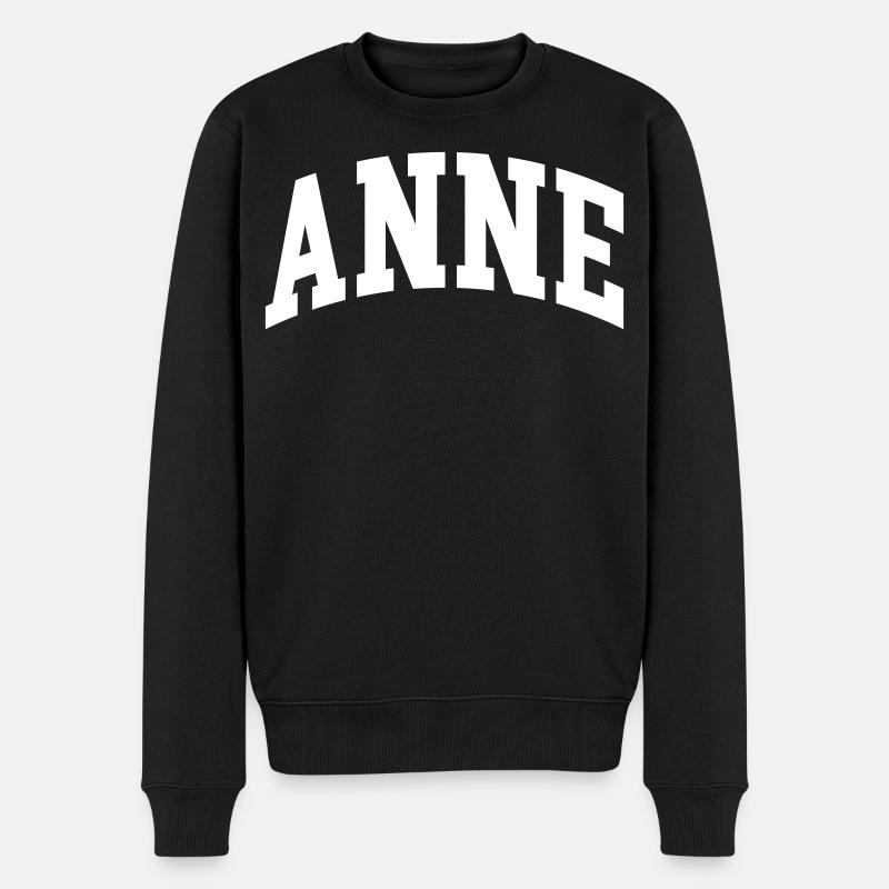 Anne - Männer Premium Bio Pullover - Schwarz
