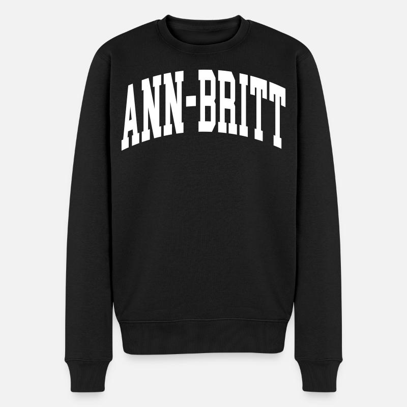 Ann-Britt - Männer Premium Bio Pullover - Schwarz
