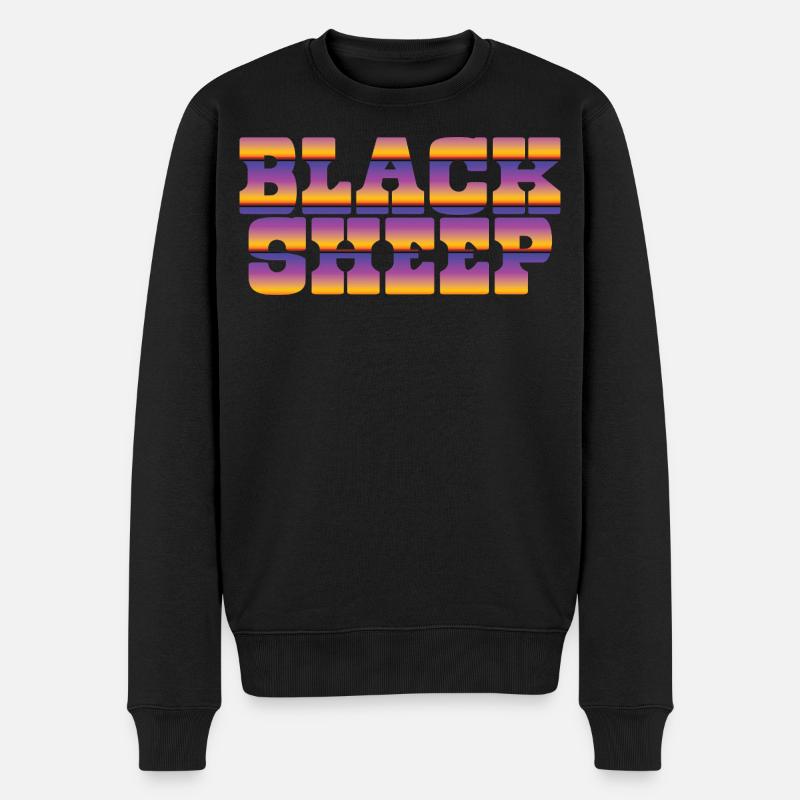 Black Sheep - Männer Premium Bio Pullover - Schwarz