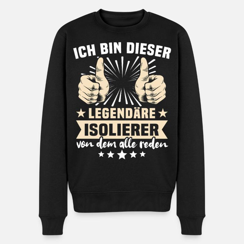 Dictons sur les isolateurs - Pull Premium bio Homme - noir