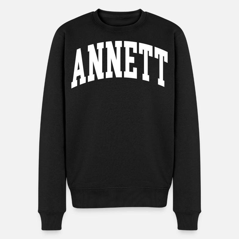 Annett - Männer Premium Bio Pullover - Schwarz