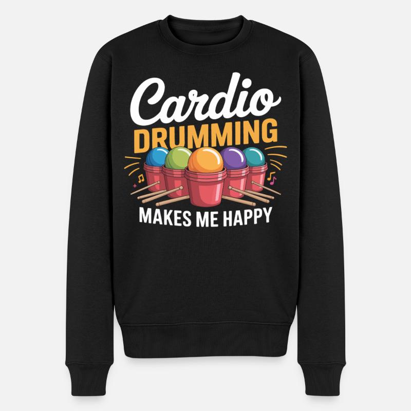 Cardio Drumming Joy - Pull Premium bio Homme - noir