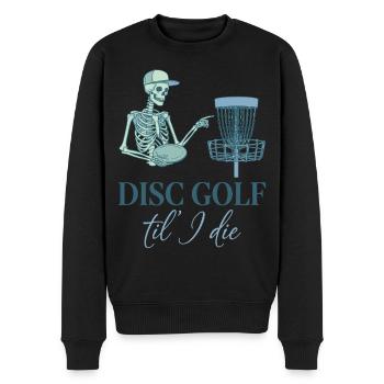 Disc Golf Til I Die Funny Disc Golfer Flying Disc - Männer Premium Bio Pullover - Schwarz - Vorne - Nico (187cm)