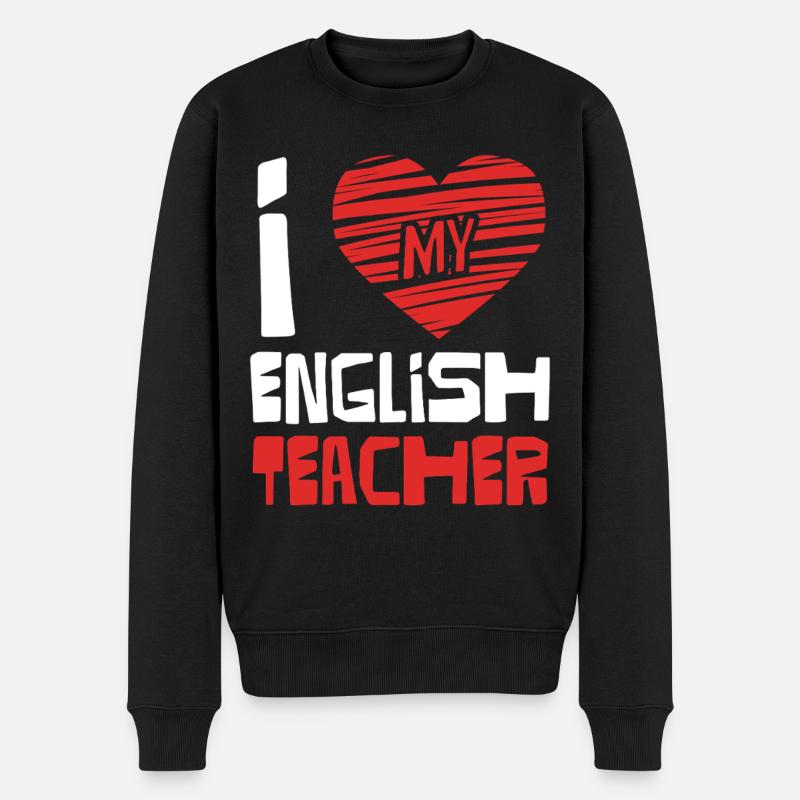 J’adore le professeur d’anglais - Pull Premium bio Homme - noir