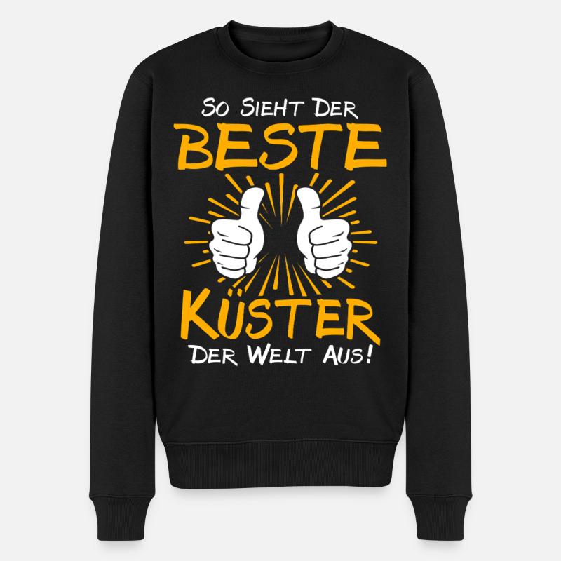 Küster Geschenkidee - Männer Premium Bio Pullover - Schwarz