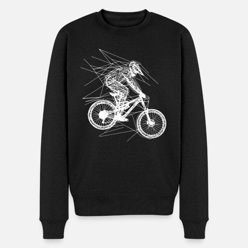 Dessin VTT - Pull Premium bio Homme - noir