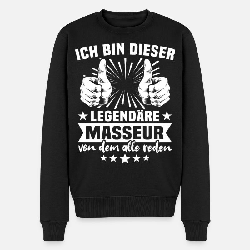 Masseur Légende - Pull Premium bio Homme - noir