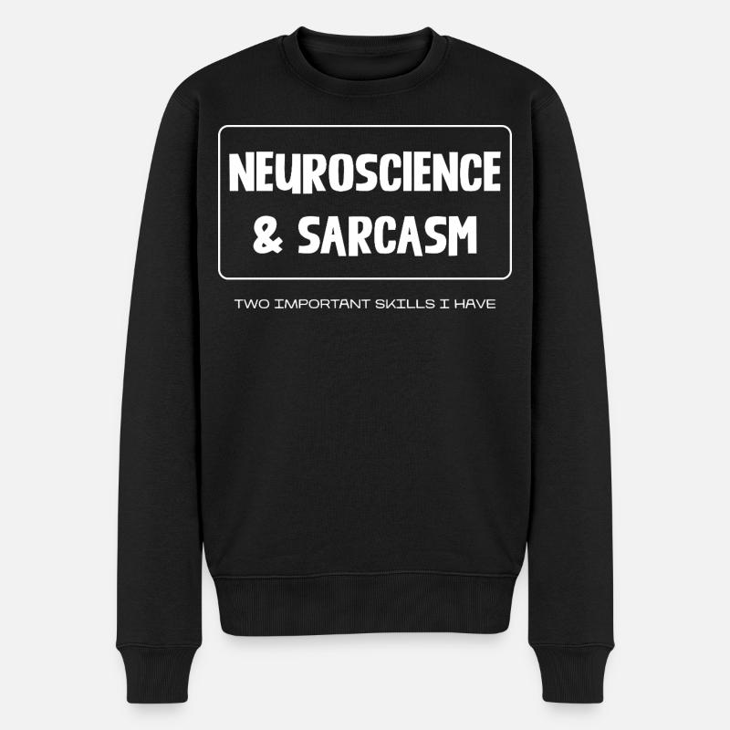 Neurosciences et sarcasme - Pull Premium bio Homme - noir