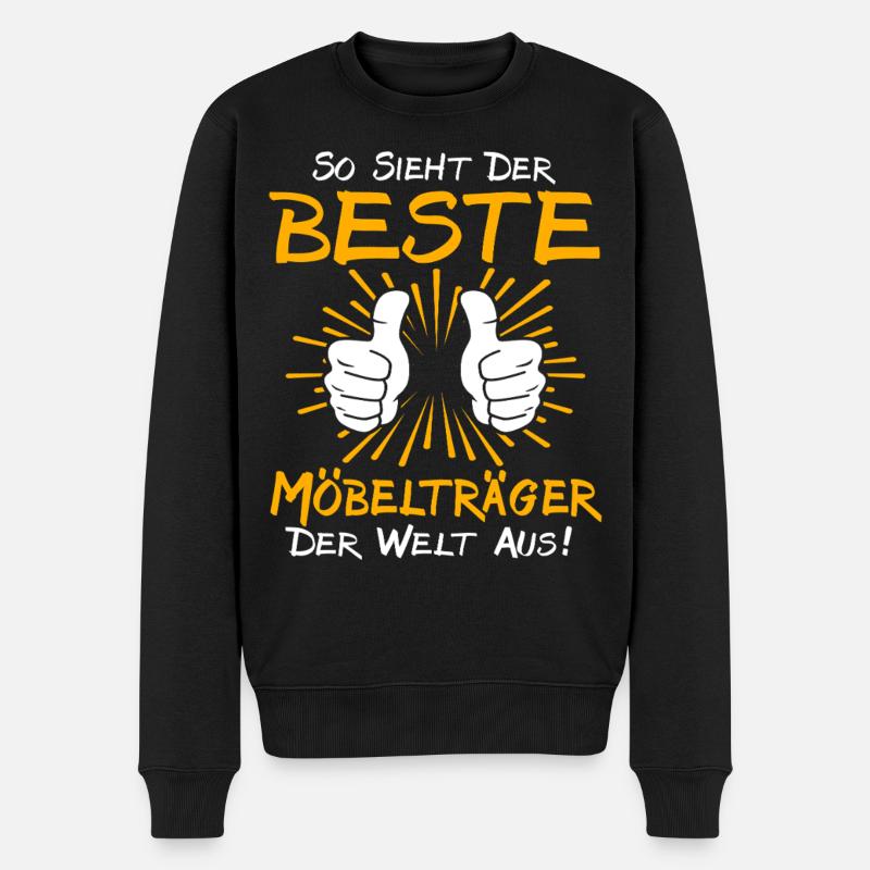 Möbelträger Geschenkidee - Männer Premium Bio Pullover - Schwarz