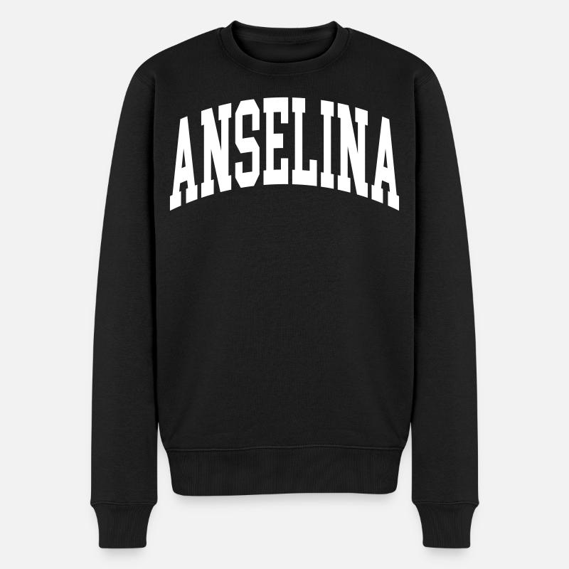 Anselina - Männer Premium Bio Pullover - Schwarz