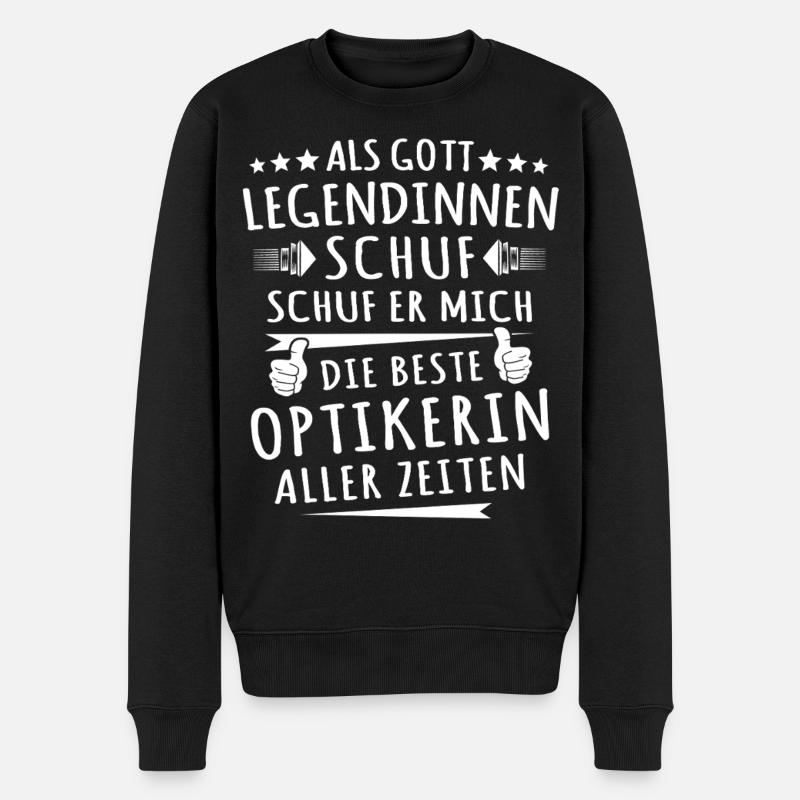 opticien - Pull Premium bio Homme - noir