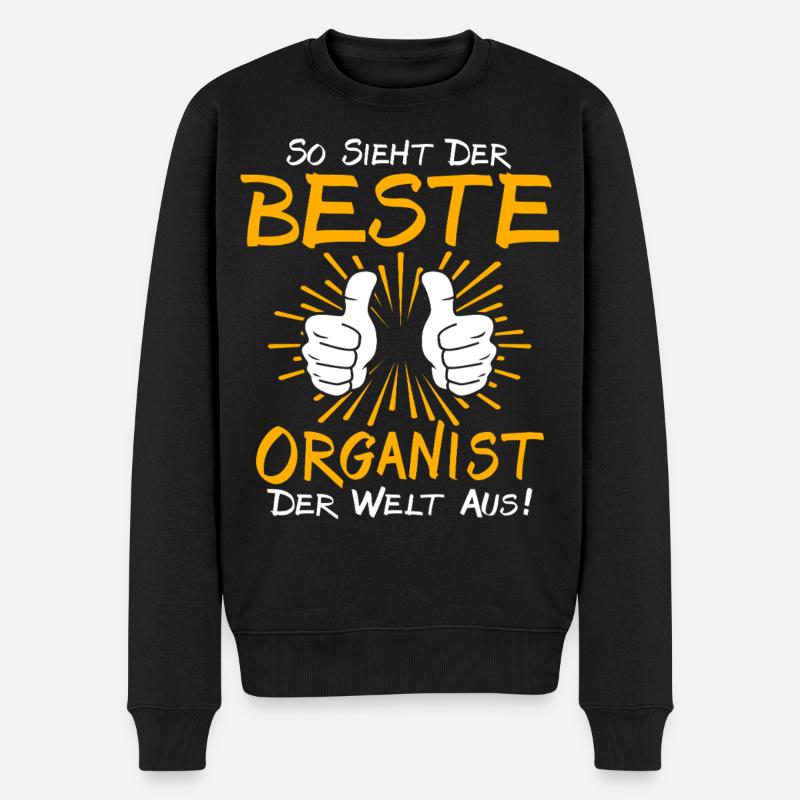 Organist Geschenkidee - Männer Premium Bio Pullover - Schwarz