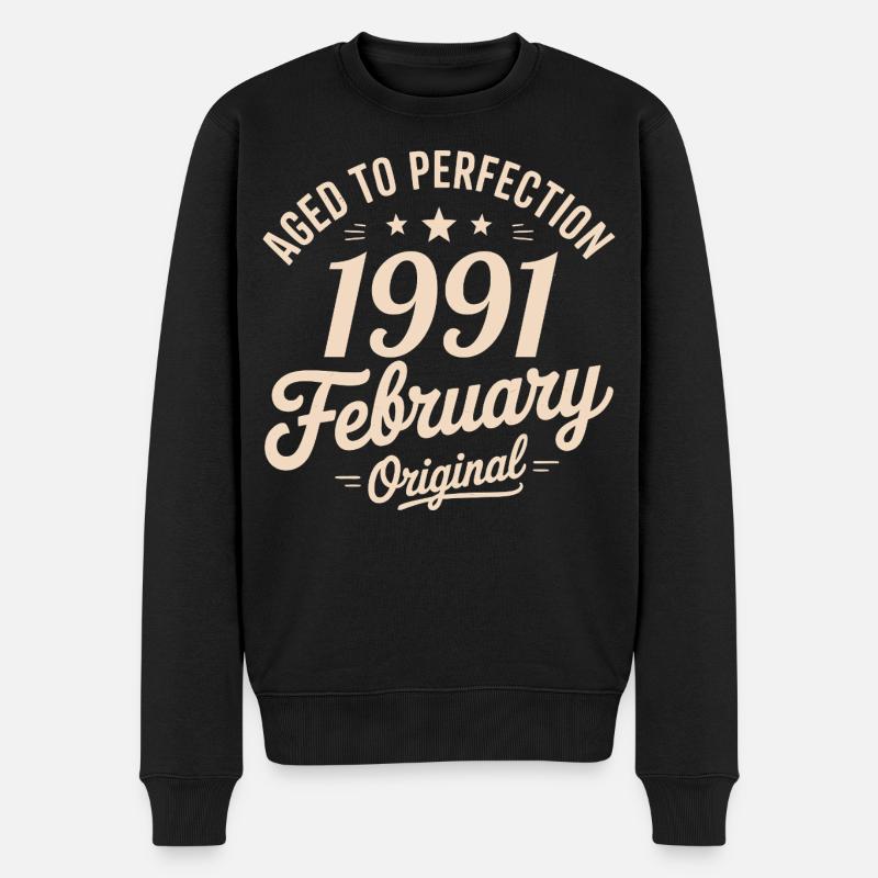 Février 1991 - February 1991 - Pull Premium bio Homme - noir