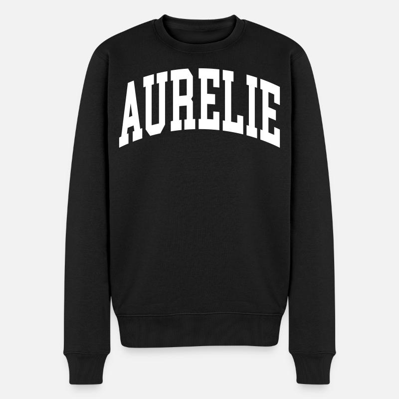 Aurelie - Männer Premium Bio Pullover - Schwarz
