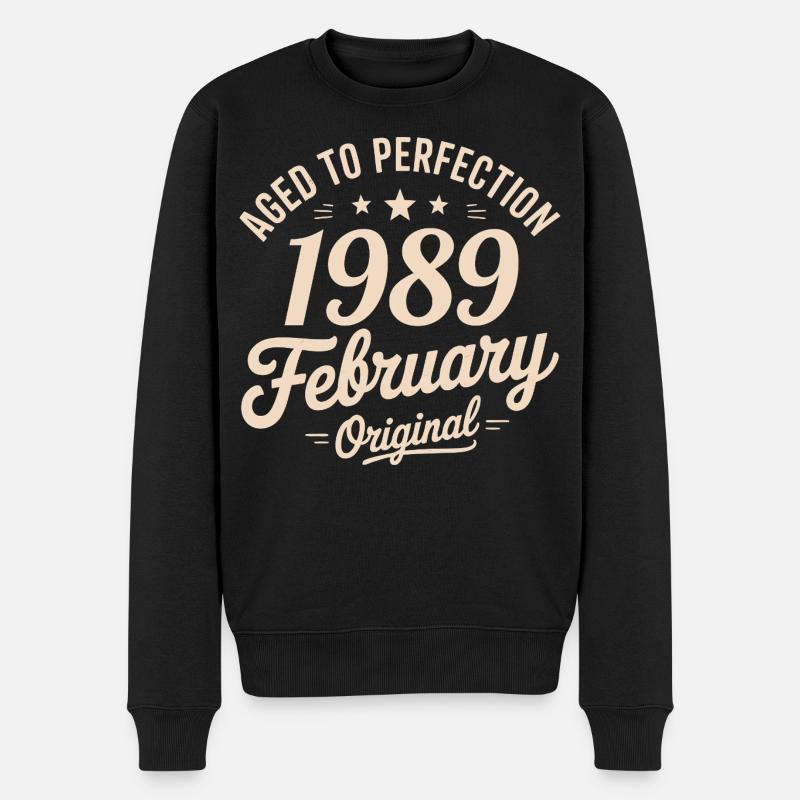 Février 1989 - February 1989 - Pull Premium bio Homme - noir