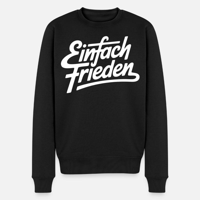 Simplement la paix - Pull Premium bio Homme - noir