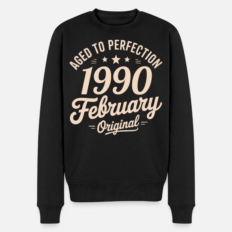 Février 1990 - February 1990 - Pull Premium bio Homme - noir