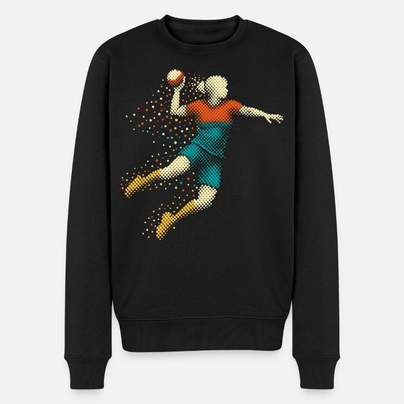 Les filles de handball - Pull Premium bio Homme - noir