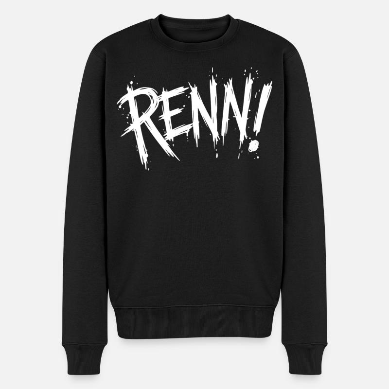 Courir! (Course, course, jogging, coureur) - Pull Premium bio Homme - noir