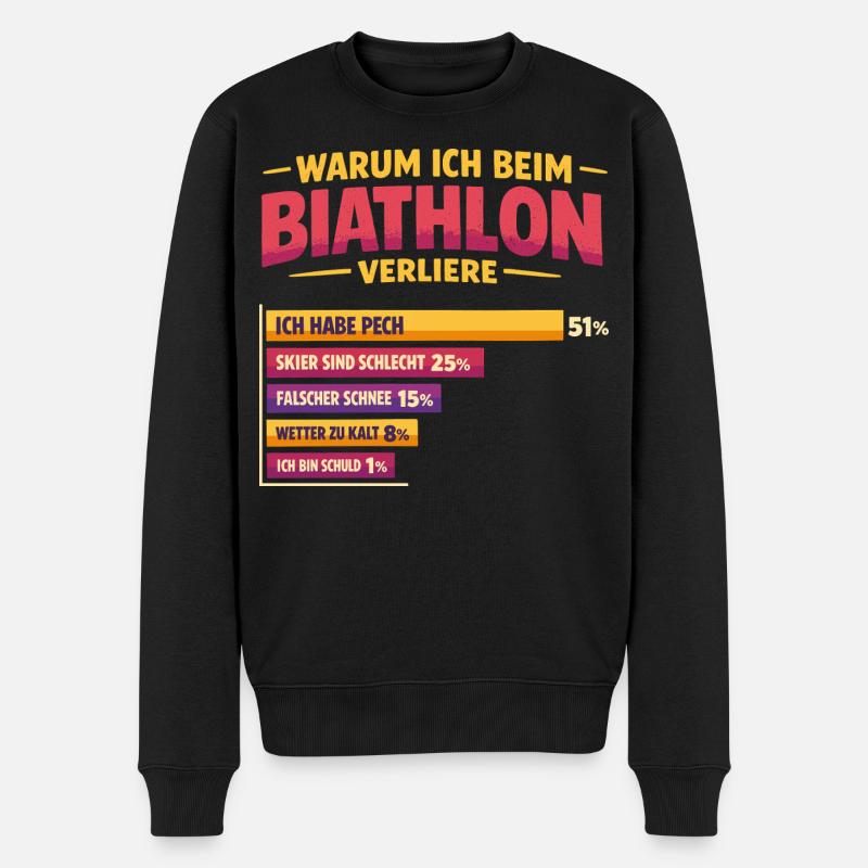 HJGHGHGHGHG - Männer Premium Bio Pullover - Schwarz