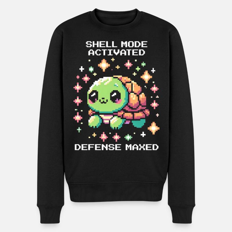 Mode char actif | Tortue - Pull Premium bio Homme - noir