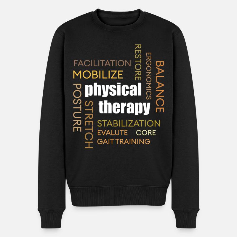Nuage de mots en physiothérapie : Mobilisation - Pull Premium bio Homme - noir