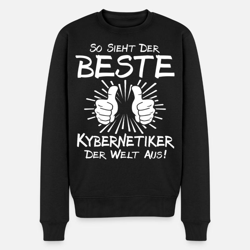Bester Kybernetiker - Männer Premium Bio Pullover - Schwarz
