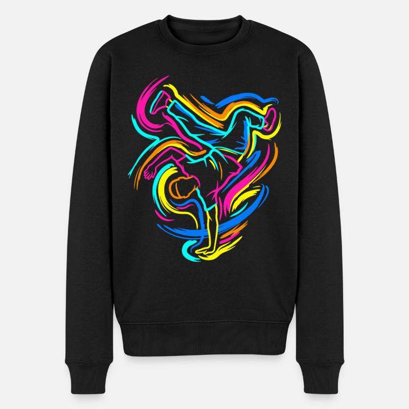 Breakdance - Pull Premium bio Homme - noir