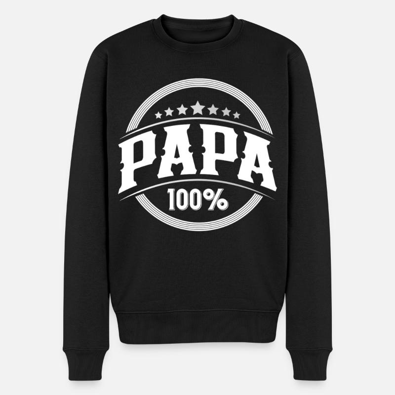 Papa - Pull Premium bio Homme - noir