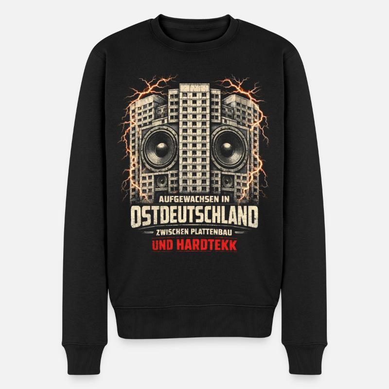 Hardtekk Tekke Ostdeutschland Plattenbau - Pull Premium bio Homme - noir