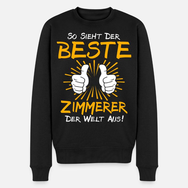 Zimmerer Geschenkidee - Männer Premium Bio Pullover - Schwarz