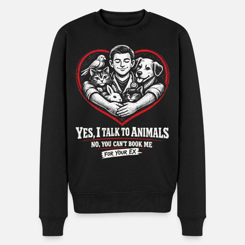 Tierarzt Tiermediziner - Männer Premium Bio Pullover - Schwarz
